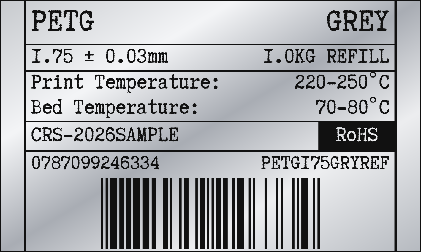 Filament label
