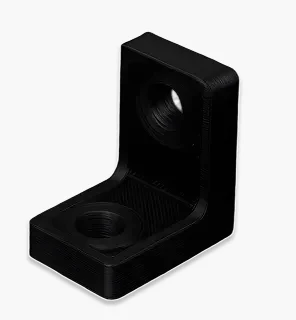 Continuous carbon fibre printed L-bracket