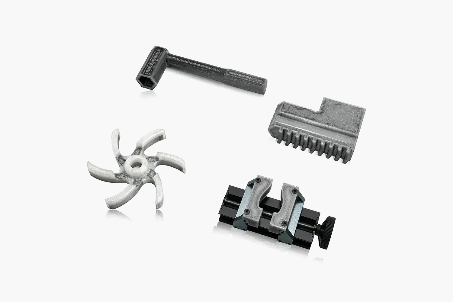 Continuous carbon fibre parts printed on the FibreSeeker 3